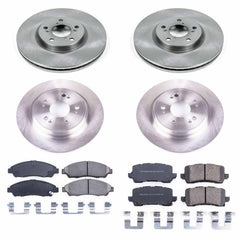 Power Stop KOE7282 Autospecialty 1-Click Daily Driver Front And Rear Pad And Rotor Kit for 2014-2020 Acura Rlx Sport Hybrid Sh-AWD product image