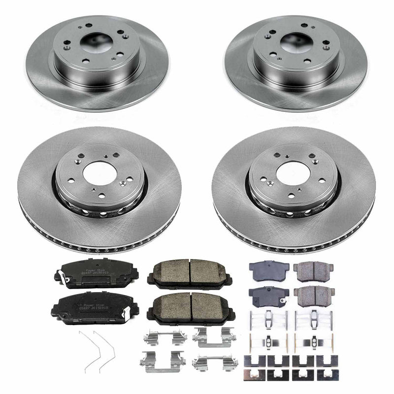 Power Stop KOE7283 Autospecialty 1-Click Daily Driver Front And Rear Brake Kit for 2016 Acura Ilx product image