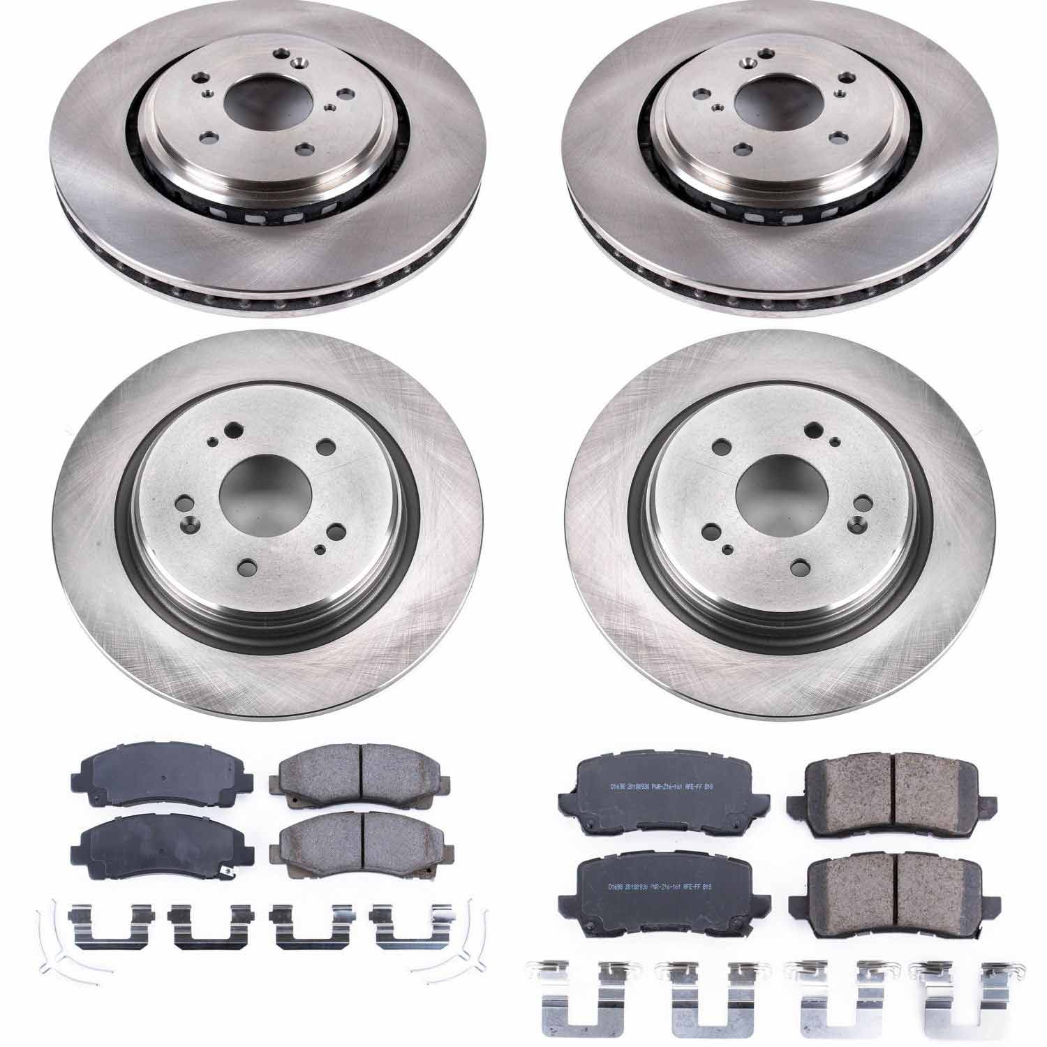 Power Stop KOE7284 Autospecialty 1-Click Daily Driver Front And Rear Brake Kit for 2015-2020 Acura Tlx product image