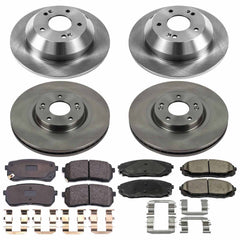 Power Stop KOE7286 Autospecialty 1-Click Daily Driver Front And Rear Brake Kit for 2015-2021 Kia Sedona product image