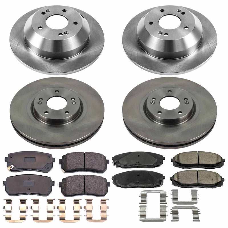 Power Stop KOE7286 Autospecialty 1-Click Daily Driver Front And Rear Brake Kit for 2015-2021 Kia Sedona product image