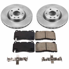 Power Stop KOE7290 Autospecialty 1-Click Daily Driver Plain Rotor Front Brake Kit for 2017-2019 Chevrolet Corvette product image