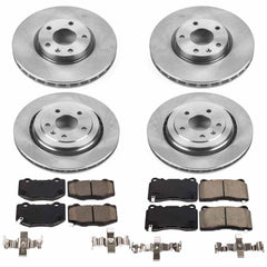 Power Stop KOE7291 Autospecialty 1-Click Daily Driver Front And Rear Brake Kit for 2017-2019 Chevrolet Corvette product image