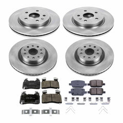 Power Stop KOE7292 Autospecialty 1-Click Daily Driver Front And Rear Brake Kit for 2016-2018 Cadillac CT6 product image