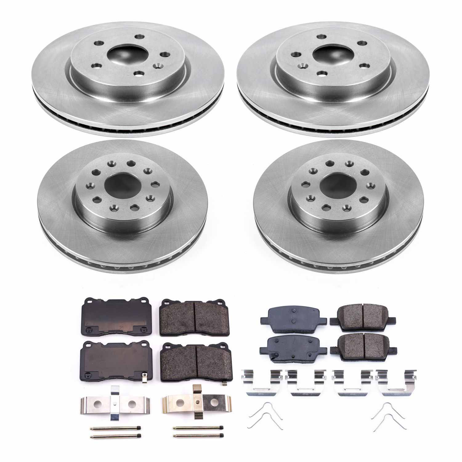 Power Stop KOE7293 Autospecialty 1-Click Daily Driver Front And Rear Brake Kit for 2016-2024 Chevrolet Camaro product image