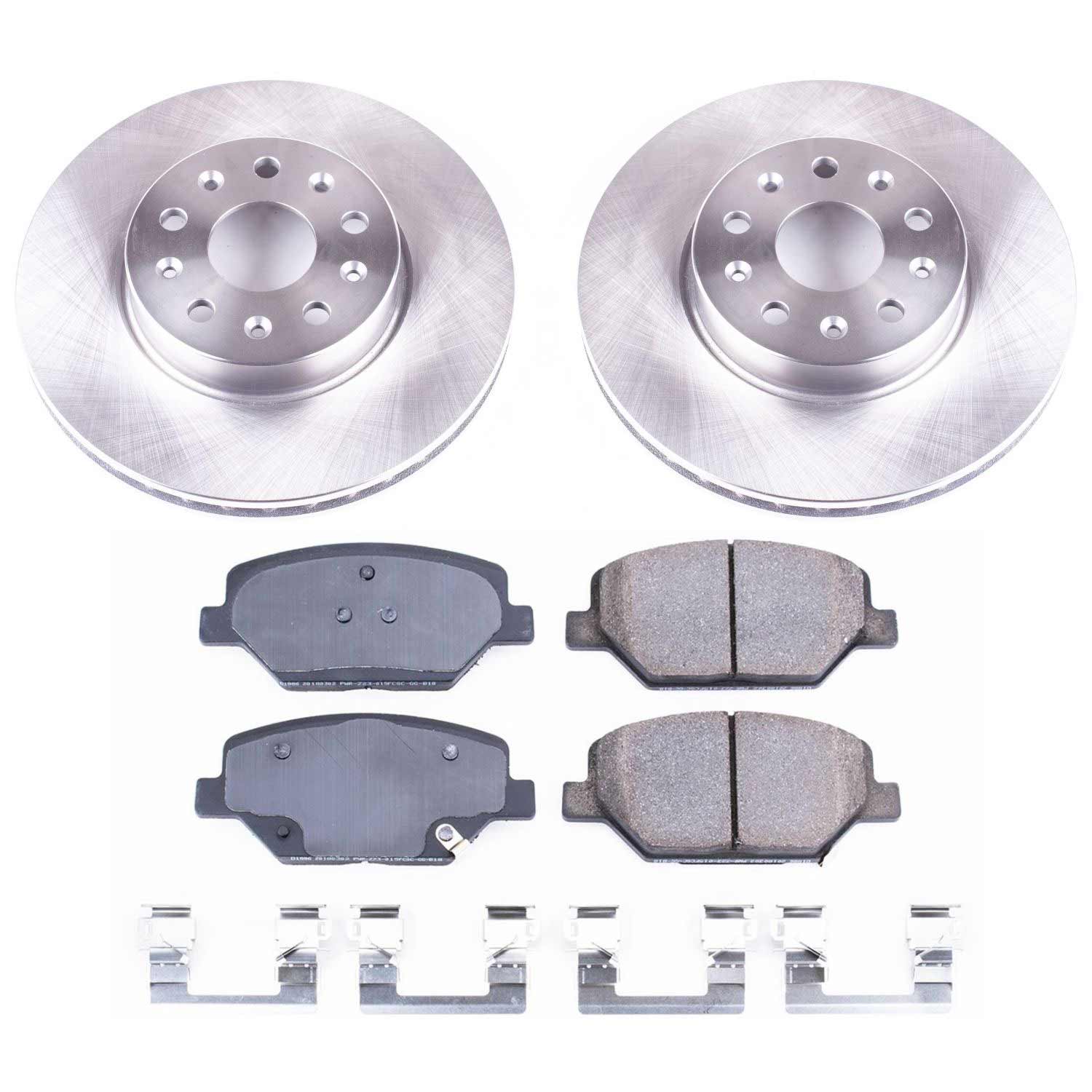 Power Stop KOE7295 Autospecialty 1-Click Daily Driver Plain Rotor Front Brake Kit for 2016-2023 Chevrolet Camaro product image