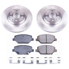 Power Stop KOE7295 Autospecialty 1-Click Daily Driver Plain Rotor Front Brake Kit for 2016-2023 Chevrolet Camaro product image