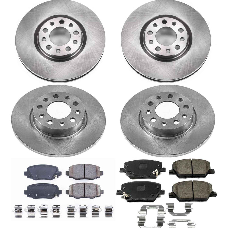 Power Stop KOE7300 Autospecialty 1-Click Daily Driver Front And Rear Brake Kit for 2015-2023 Fiat 500X product image