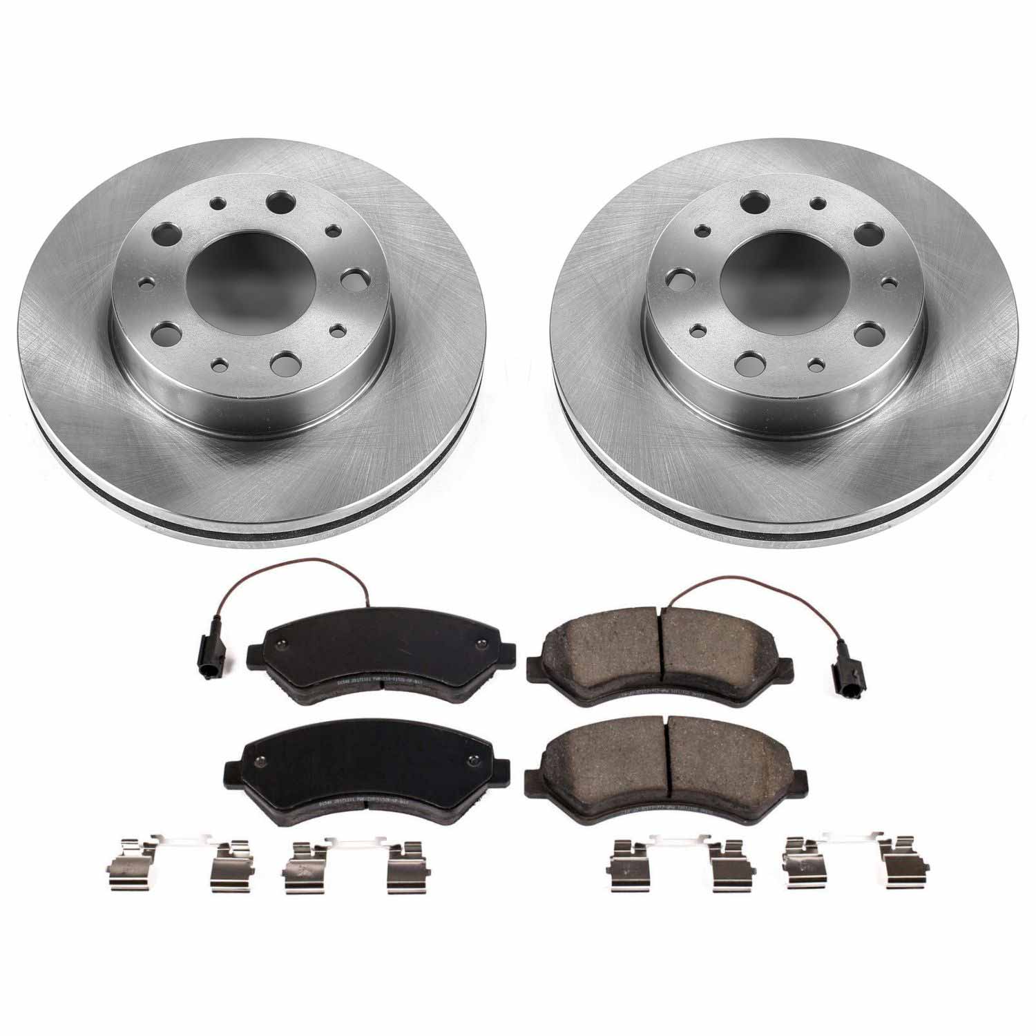 Power Stop KOE7303 Autospecialty 1-Click Daily Driver Plain Rotor Front Brake Kit for 2014-2024 Dodge Ram Promaster 1500 product image