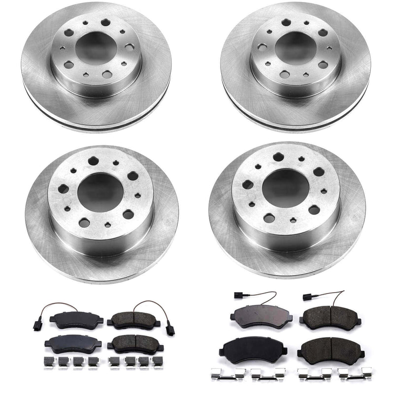 Power Stop KOE7308 Autospecialty 1-Click Daily Driver Front And Rear Brake Kit for 2014-2021 Dodge Ram Promaster 1500 product image