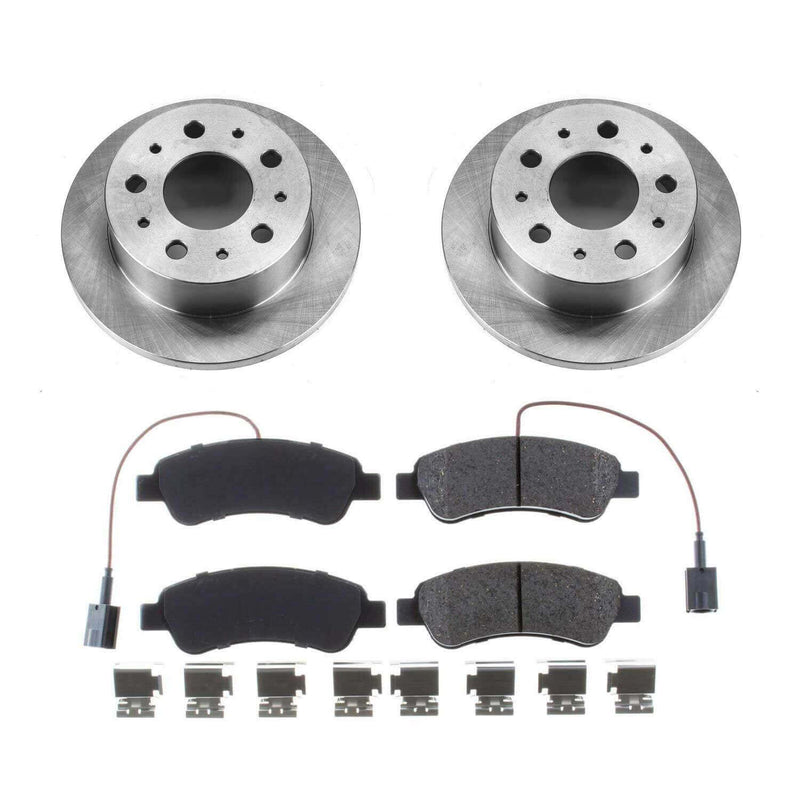 Power Stop KOE7310 Autospecialty 1-Click Daily Driver Plain Rotor Rear Brake Kit for 2014-2021 Dodge Ram Promaster 1500 product image