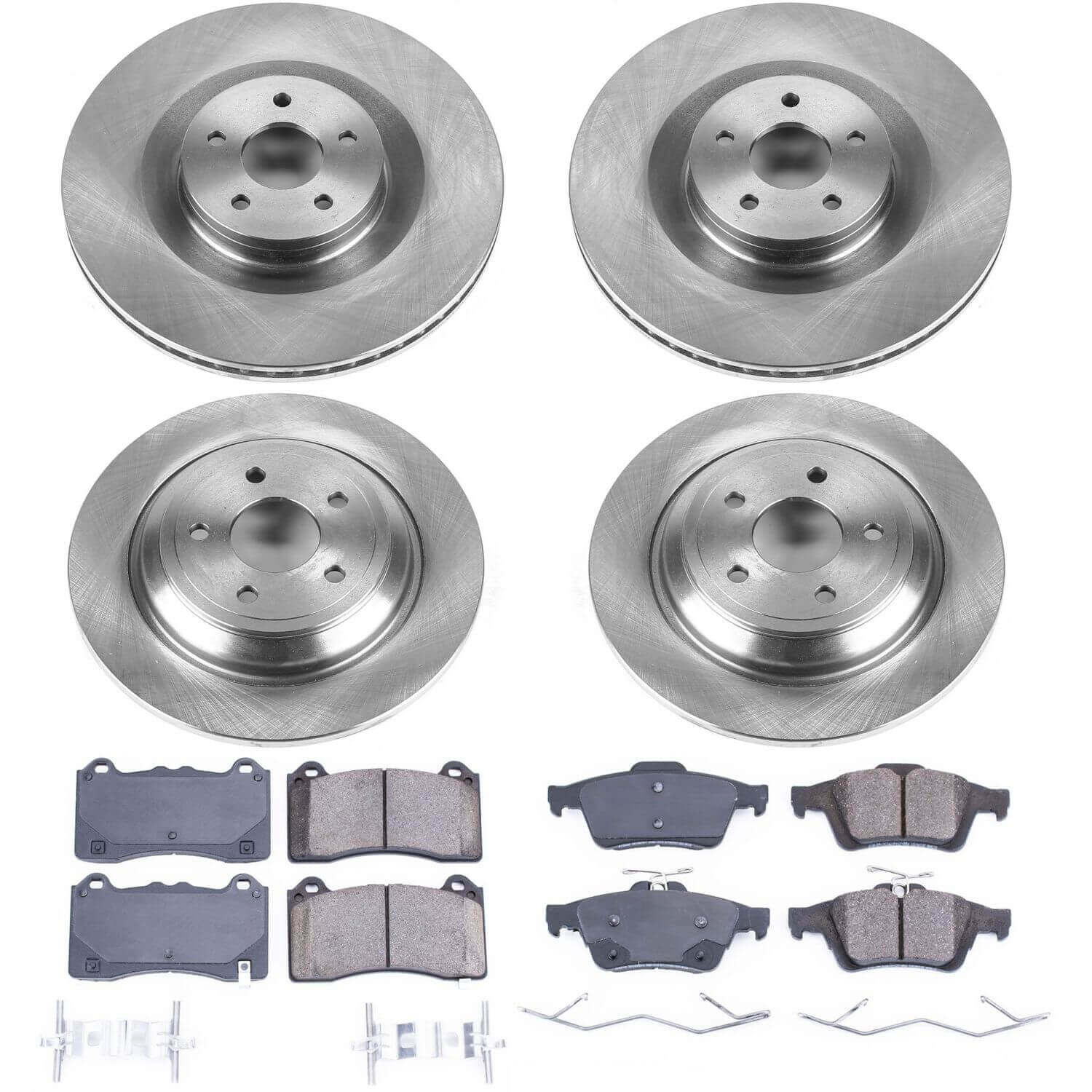 Power Stop KOE7319 Autospecialty 1-Click Daily Driver Front And Rear Brake Kit for 2016-2018 Ford Focus RS product image