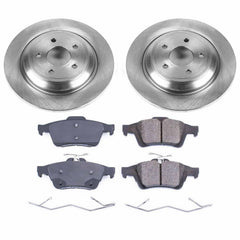 Power Stop KOE7320 Autospecialty 1-Click Daily Driver Plain Rotor Rear Brake Kit for 2016-2018 Ford Focus product image