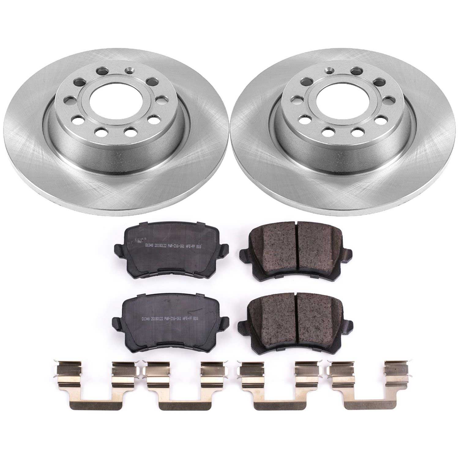 Power Stop KOE7324 Autospecialty 1-Click Daily Driver Plain Rotor Rear Brake Kit for 2009-2017 Audi Q3 product image