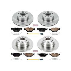 Power Stop KOE7335 Autospecialty 1-Click Daily Driver Front And Rear Brake Kit for 1989 BMW 525I product image