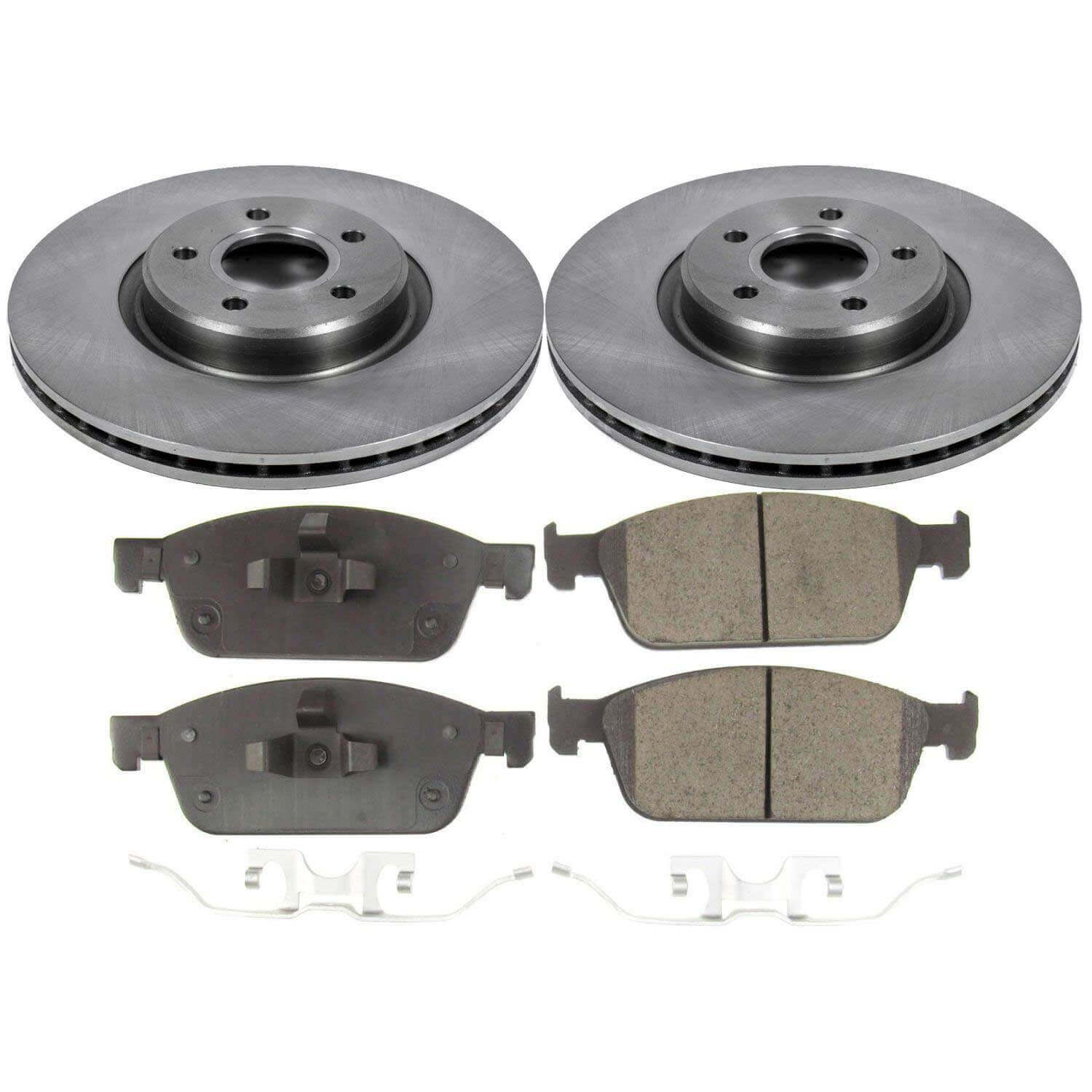 Power Stop KOE7338 Autospecialty 1-Click Daily Driver Front Pad And Rotor Kit for 2017-2019 Ford Escape All Wheel Drive product image