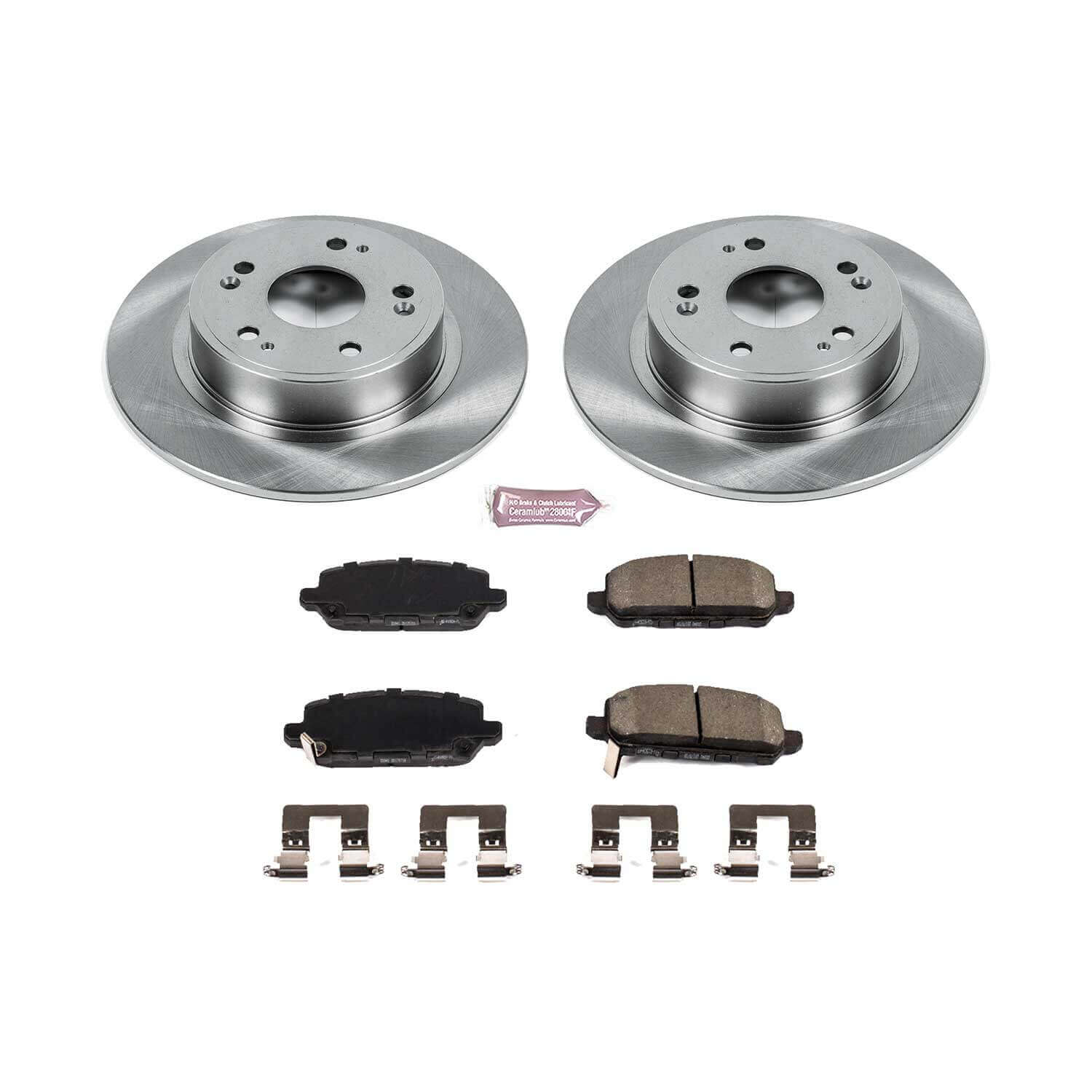 Power Stop KOE7340 Autospecialty 1-Click Daily Driver Plain Rotor Rear Brake Kit for 2016-2022 Honda HR-V product image