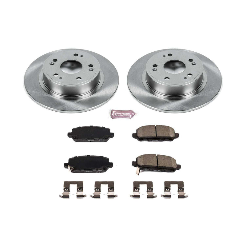 Power Stop KOE7340 Autospecialty 1-Click Daily Driver Plain Rotor Rear Brake Kit for 2016-2022 Honda HR-V product image