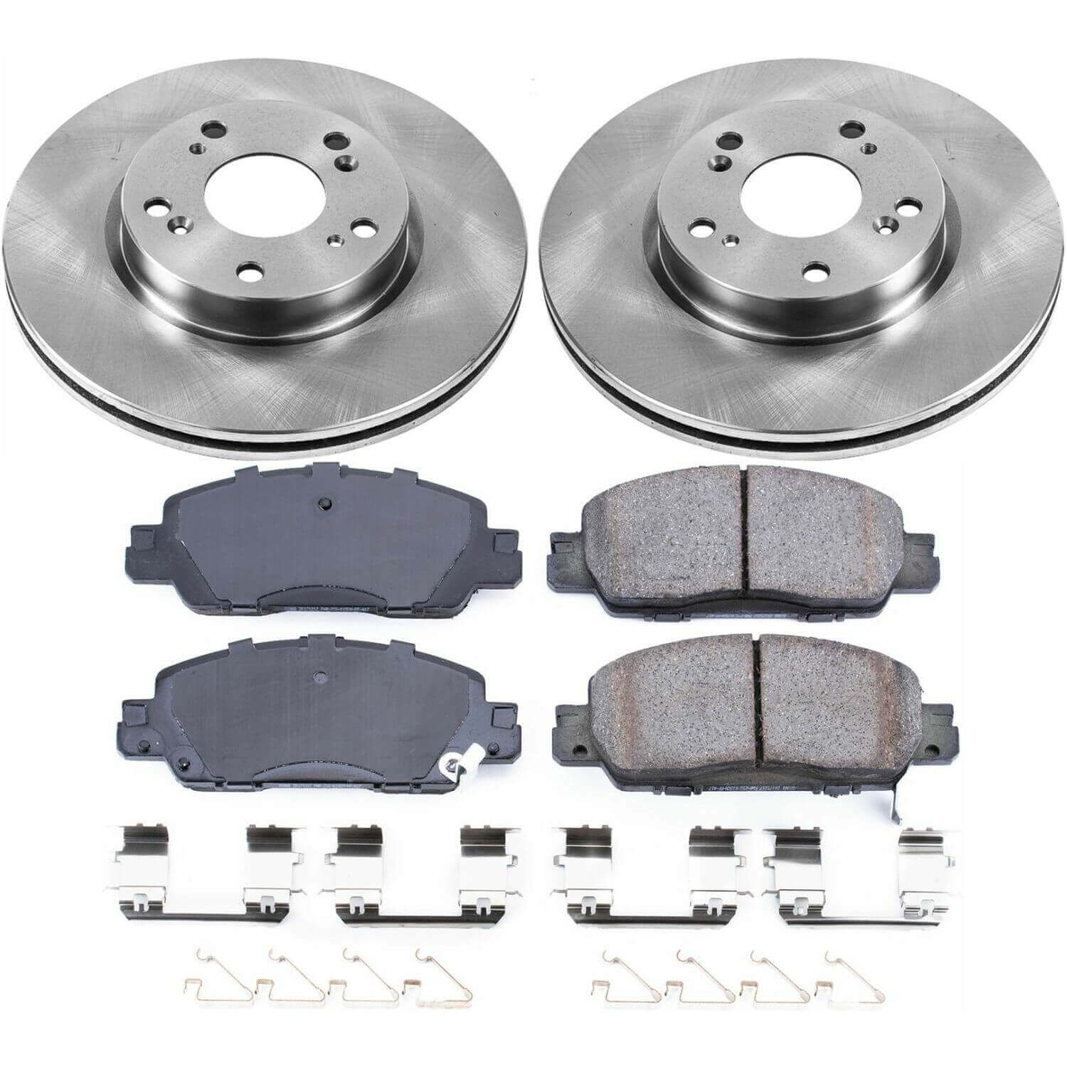 Power Stop KOE7345 Autospecialty 1-Click Daily Driver Plain Rotor Front Brake Kit for 2016-2017 Honda Accord product image