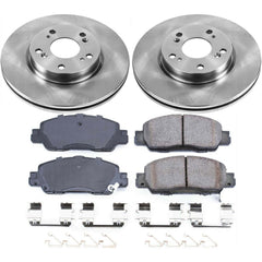 Power Stop KOE7345 Autospecialty 1-Click Daily Driver Plain Rotor Front Brake Kit for 2016-2017 Honda Accord product image
