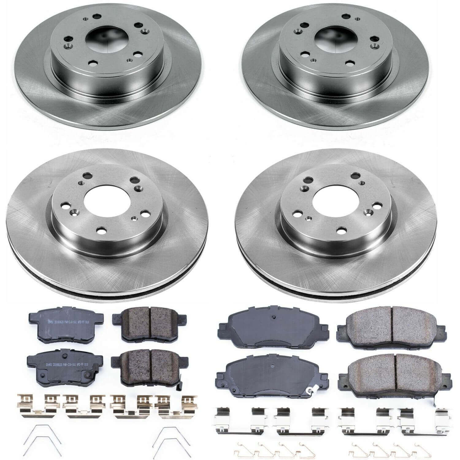 Power Stop KOE7346 Autospecialty 1-Click Daily Driver Front And Rear Brake Kit for 2016-2017 Honda Accord product image
