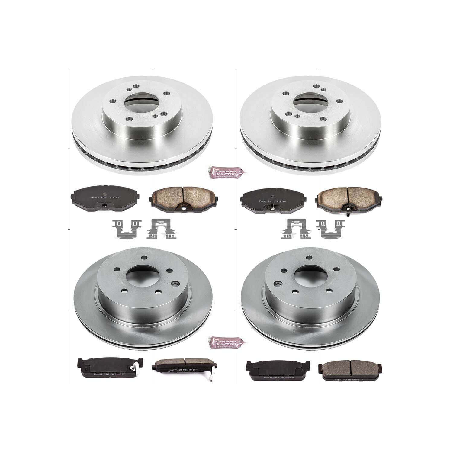 Power Stop KOE735 Autospecialty - 1-Click Daily Driver Brake Kits (Front And Rear) for 1993-1997 Infiniti J30 product image