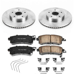 Power Stop KOE7356 Autospecialty 1-Click Daily Driver Plain Rotor Front Brake Kit for 2016-2019 Subaru Legacy product image