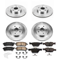 Power Stop KOE7357 Autospecialty 1-Click Daily Driver Front And Rear Brake Kit for 2016-2019 Subaru Legacy product image