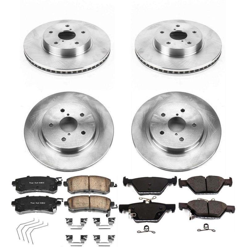 Power Stop KOE7357 Autospecialty 1-Click Daily Driver Front And Rear Brake Kit for 2016-2019 Subaru Legacy product image