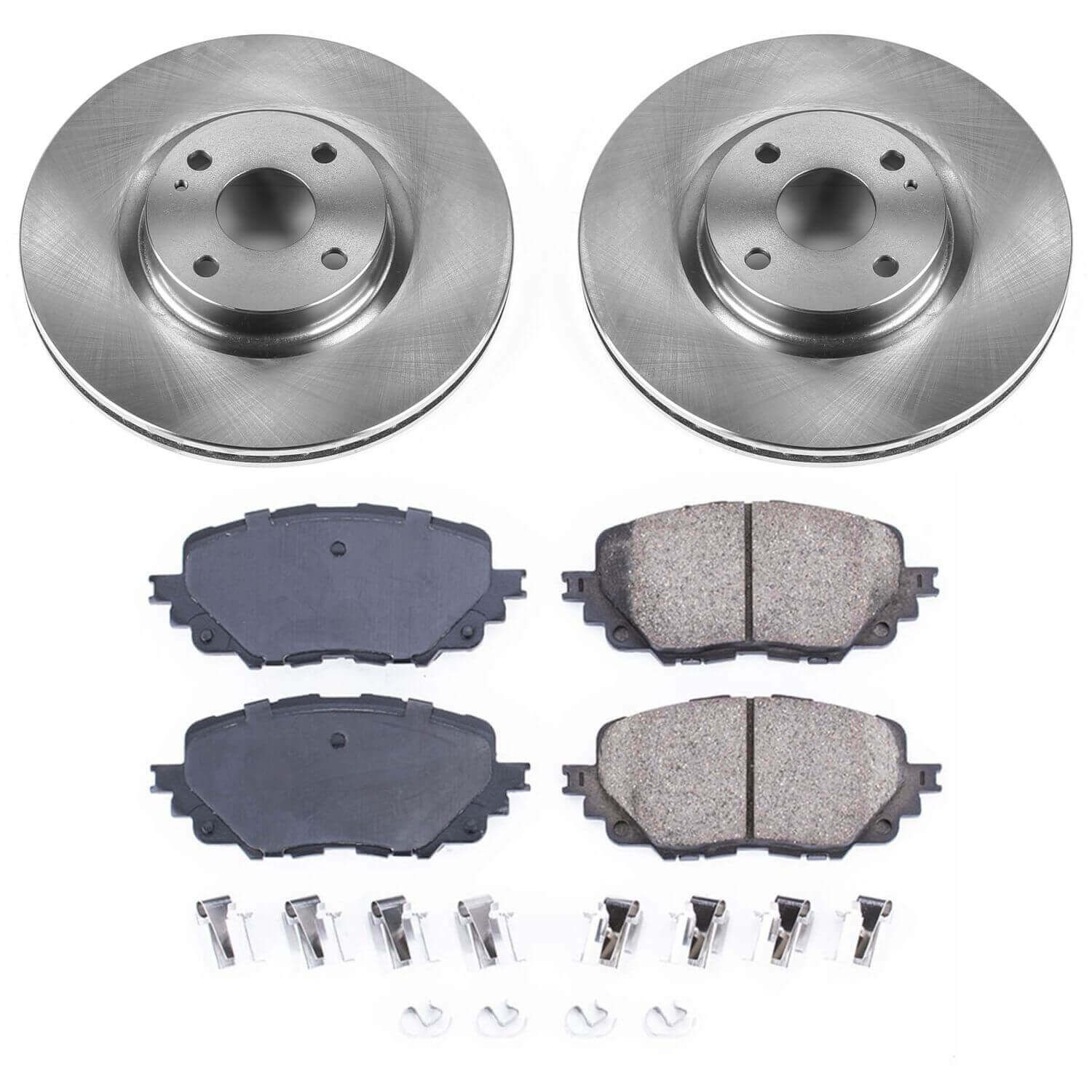 Power Stop KOE7358 Autospecialty 1-Click Daily Driver Plain Rotor Front Brake Kit for 2016-2024 Fiat 124 Spider product image