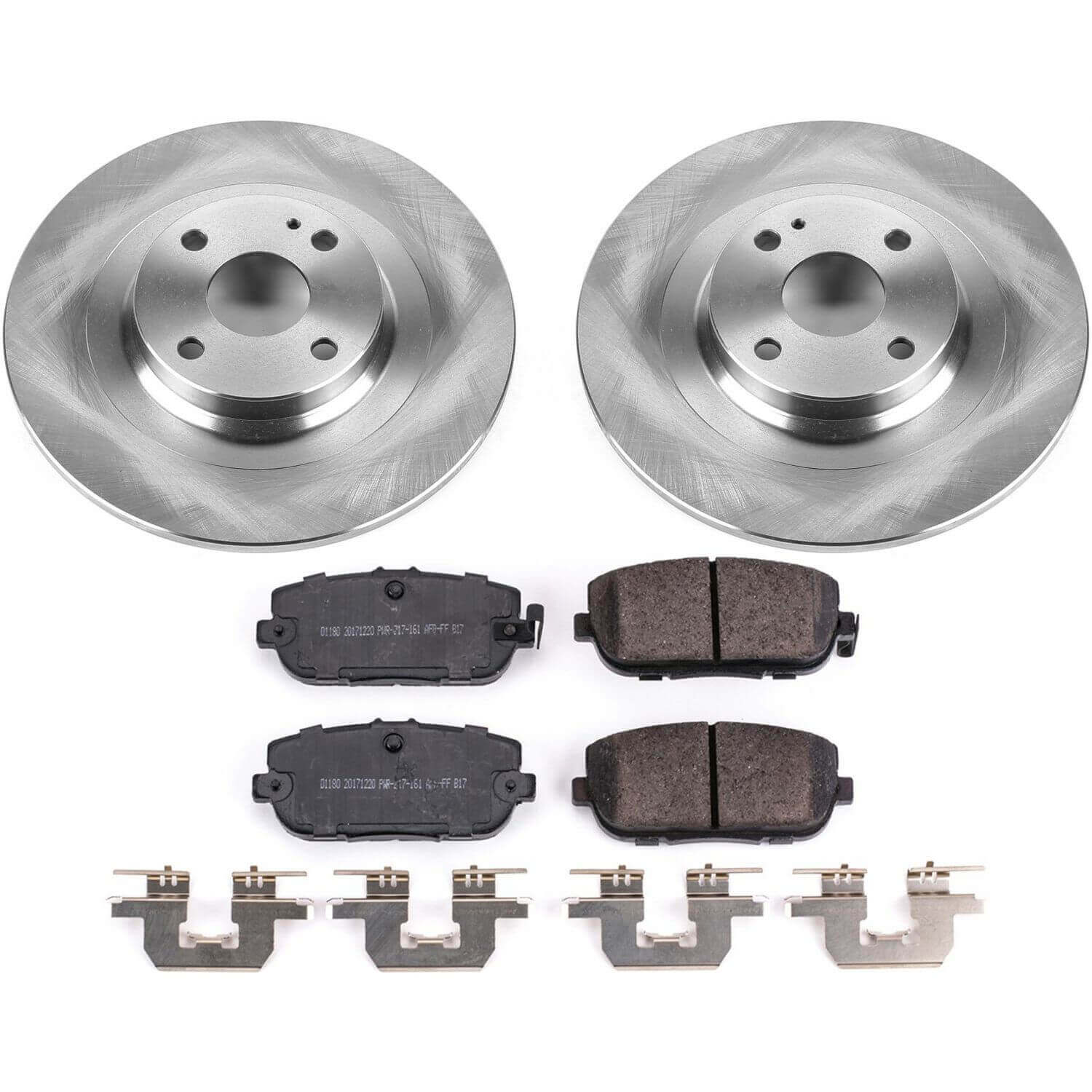 Power Stop KOE7362 Autospecialty 1-Click Daily Driver Plain Rotor Rear Brake Kit for 2016-2024 Fiat 124 Spider product image