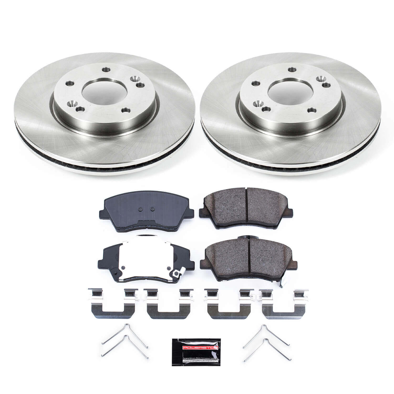 Power Stop KOE7370 Autospecialty 1-Click Daily Driver Plain Rotor Front Brake Kit for 2017-2020 Hyundai Elantra product image