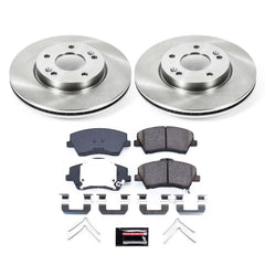 Power Stop KOE7370 Autospecialty 1-Click Daily Driver Plain Rotor Front Brake Kit for 2017-2020 Hyundai Elantra product image