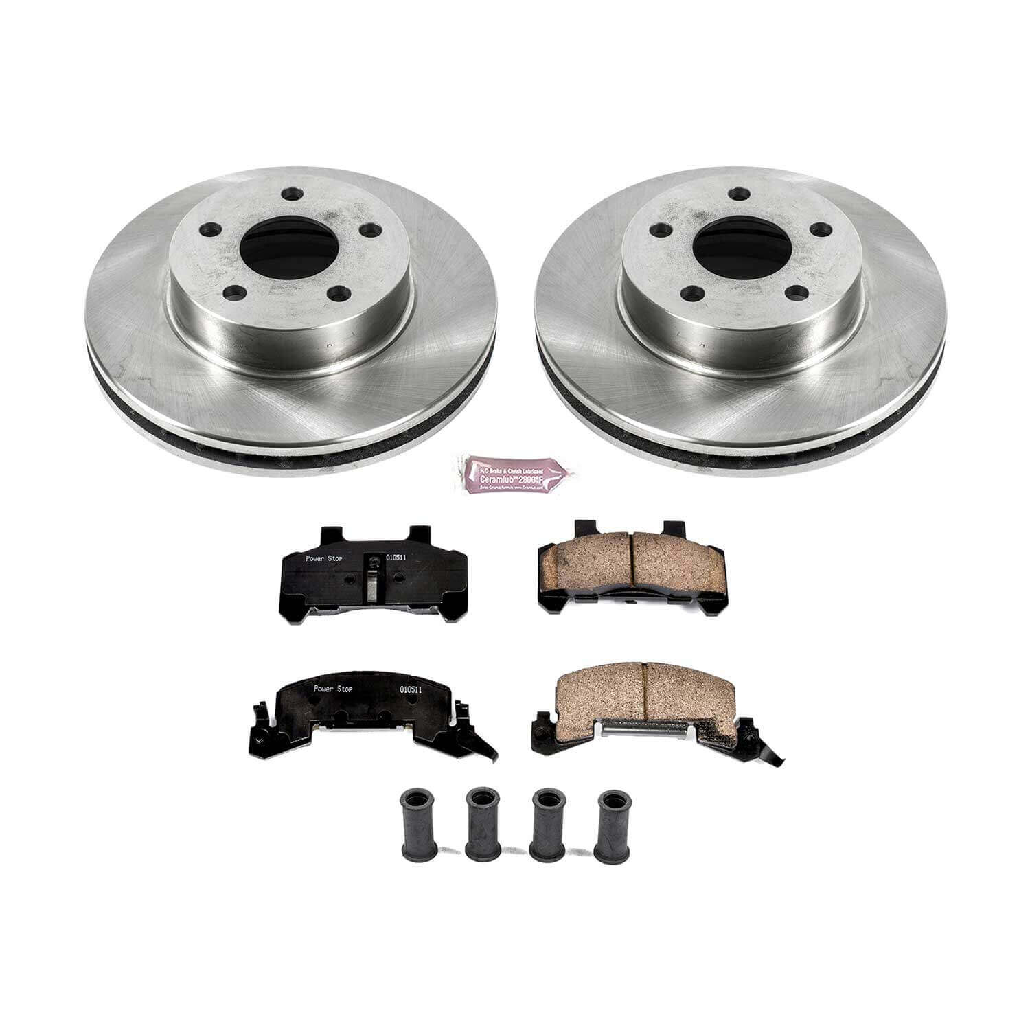 Power Stop KOE7372 Autospecialty 1-Click Daily Driver Plain Rotor Front Brake Kit for 1980-1989 Buick Century product image