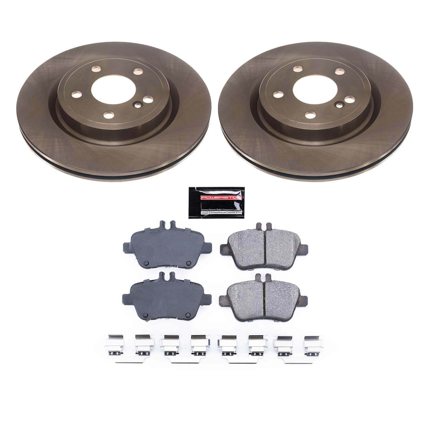 Power Stop KOE7378 Rear Autospecialty 1-Click OE Replacement Pad And Rotor Kit for 2014-2019 Mercedes-Benz CLA250 product image