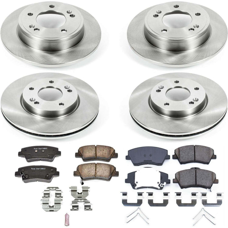 Power Stop KOE7385 Autospecialty 1-Click Daily Driver Front And Rear Brake Kit for 2017-2020 Hyundai Elantra product image