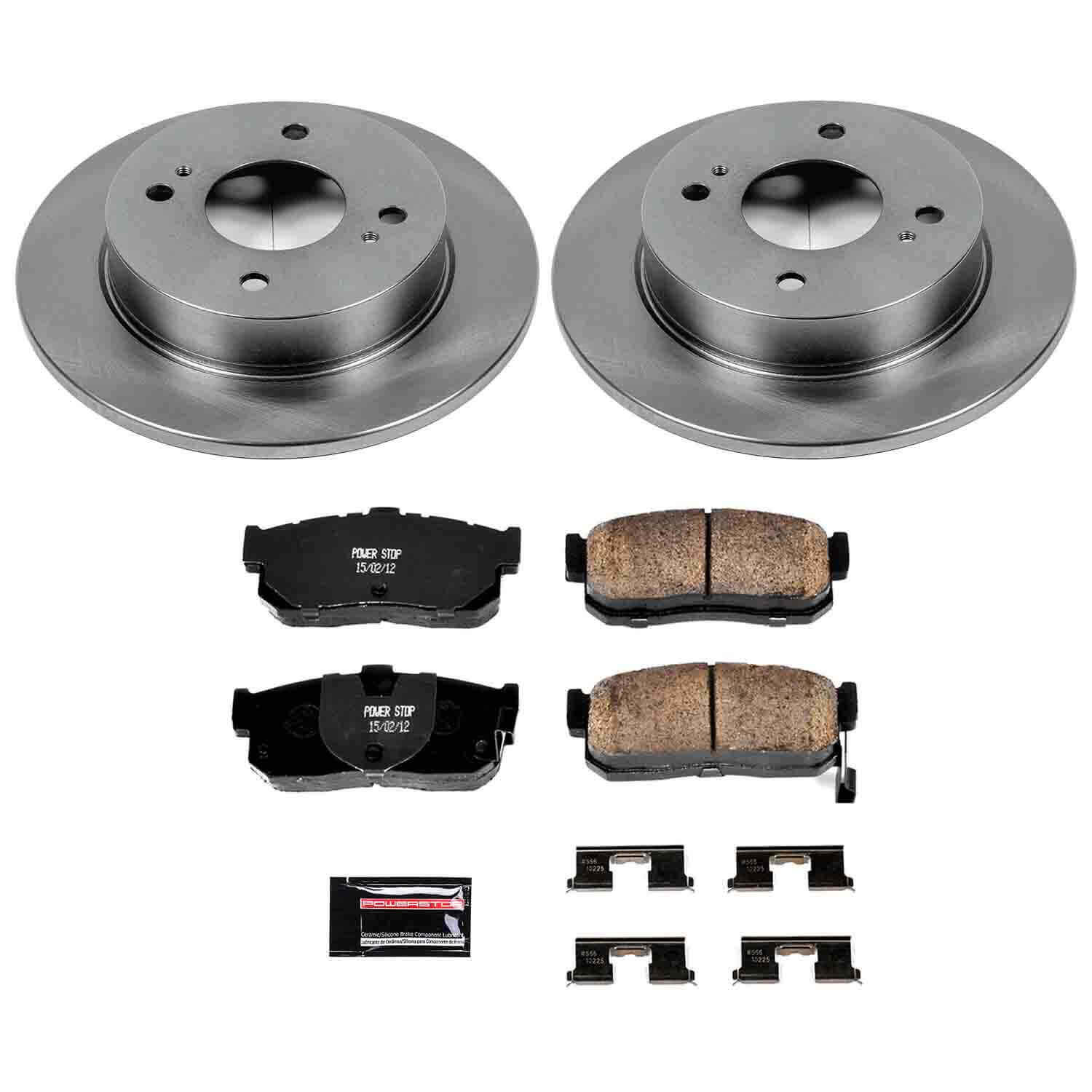 Power Stop KOE740 Autospecialty - 1-Click Daily Driver Brake Kits (Rear) for 1991-2001 Infiniti G20 product image