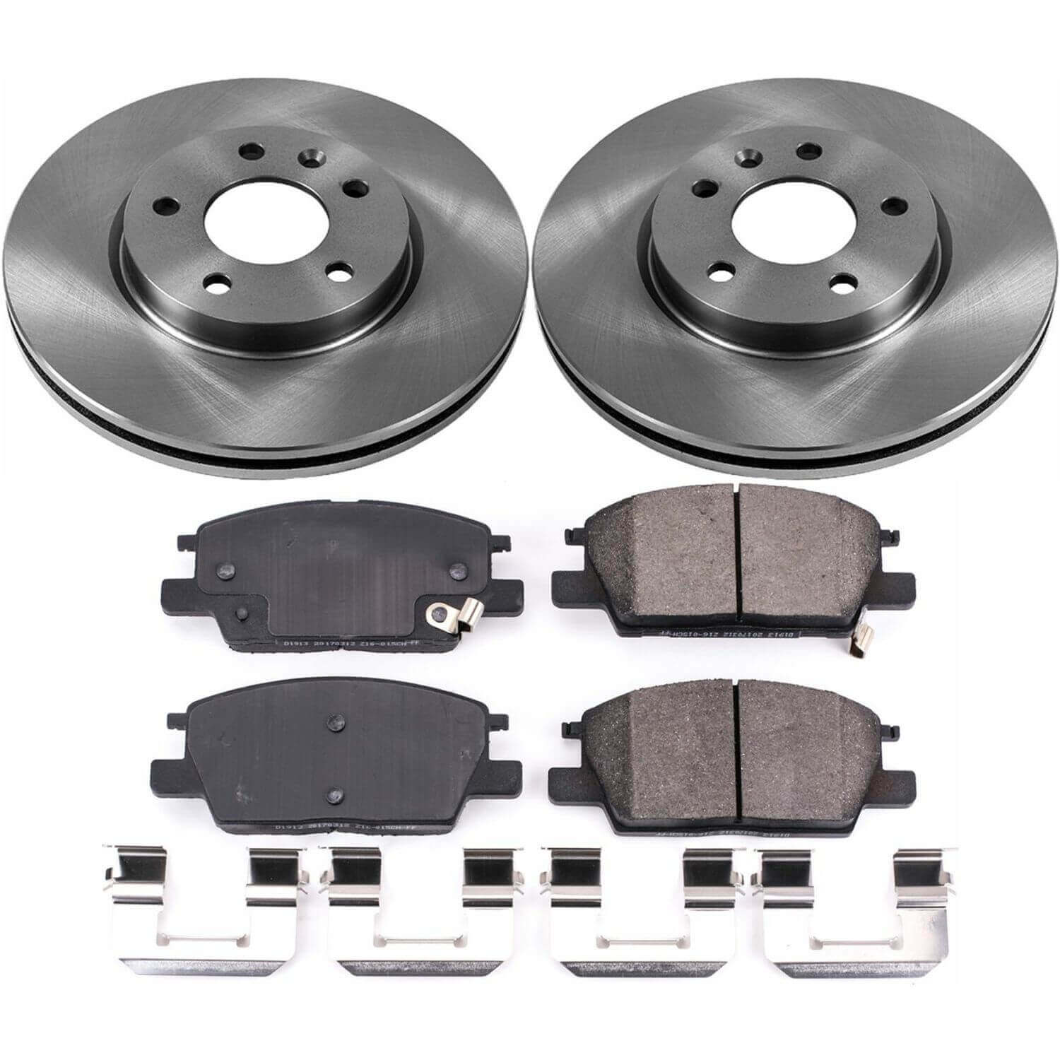Power Stop KOE7400 Autospecialty 1-Click Daily Driver Plain Rotor Front Brake Kit for 2016-2021 Buick Lacrosse product image