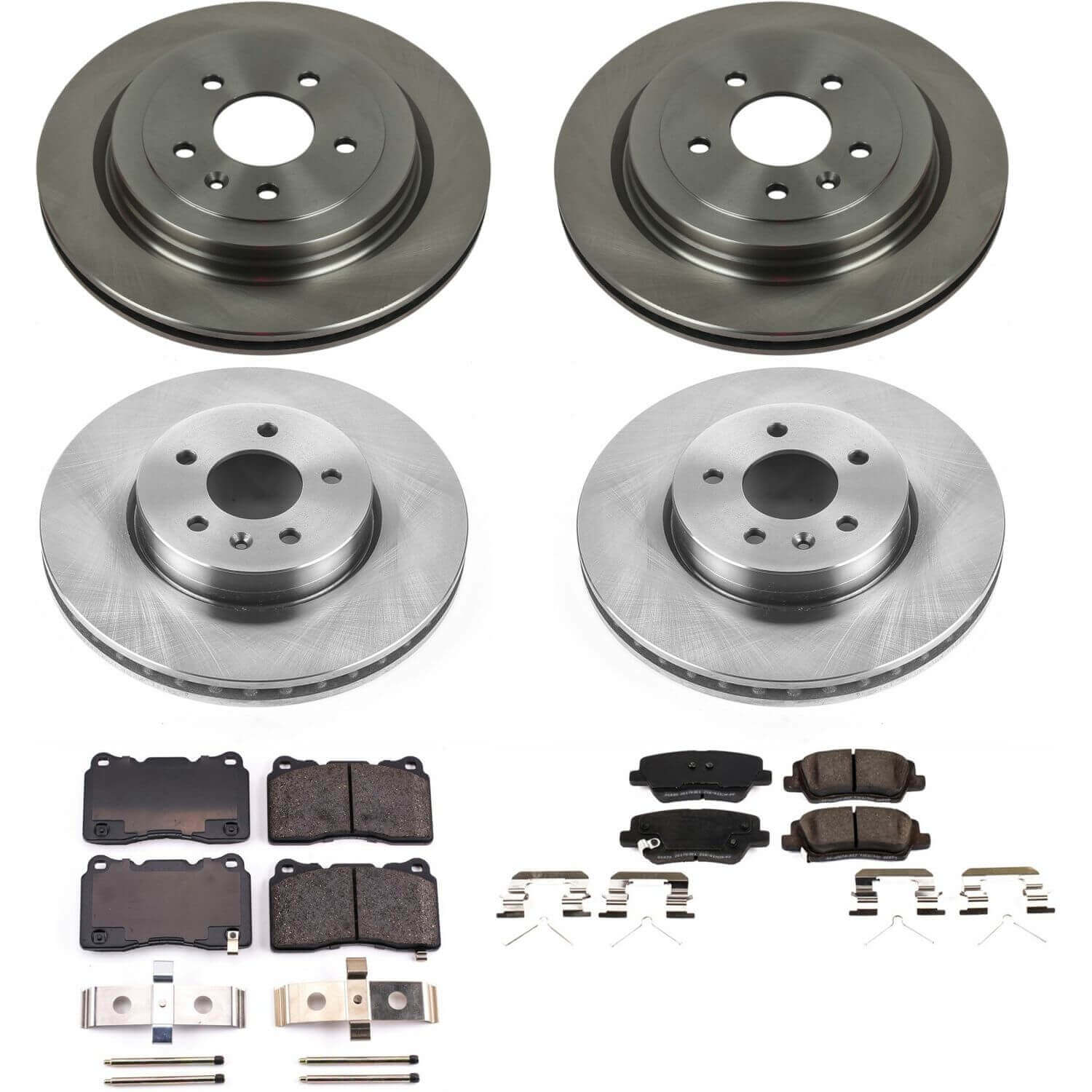 Power Stop KOE7403 Autospecialty 1-Click Daily Driver Front And Rear Brake Kit for 2016-2018 Cadillac Ats product image