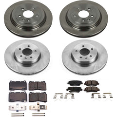 Power Stop KOE7403 Autospecialty 1-Click Daily Driver Front And Rear Brake Kit for 2016-2018 Cadillac Ats product image