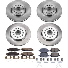 Power Stop KOE7410 Autospecialty 1-Click Daily Driver Front And Rear Brake Kit for 2017-2020 Buick Enclave product image