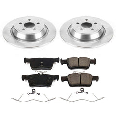 Power Stop KOE7417 Autospecialty 1-Click Daily Driver Plain Rotor Rear Brake Kit for 2015-2023 Ford Edge product image