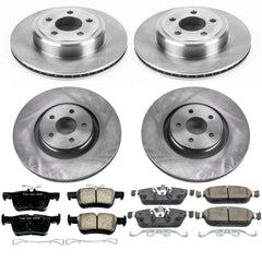 Power Stop KOE7418 Autospecialty 1-Click Daily Driver Front And Rear Brake Kit for 2015-2019 Lincoln Mkc product image