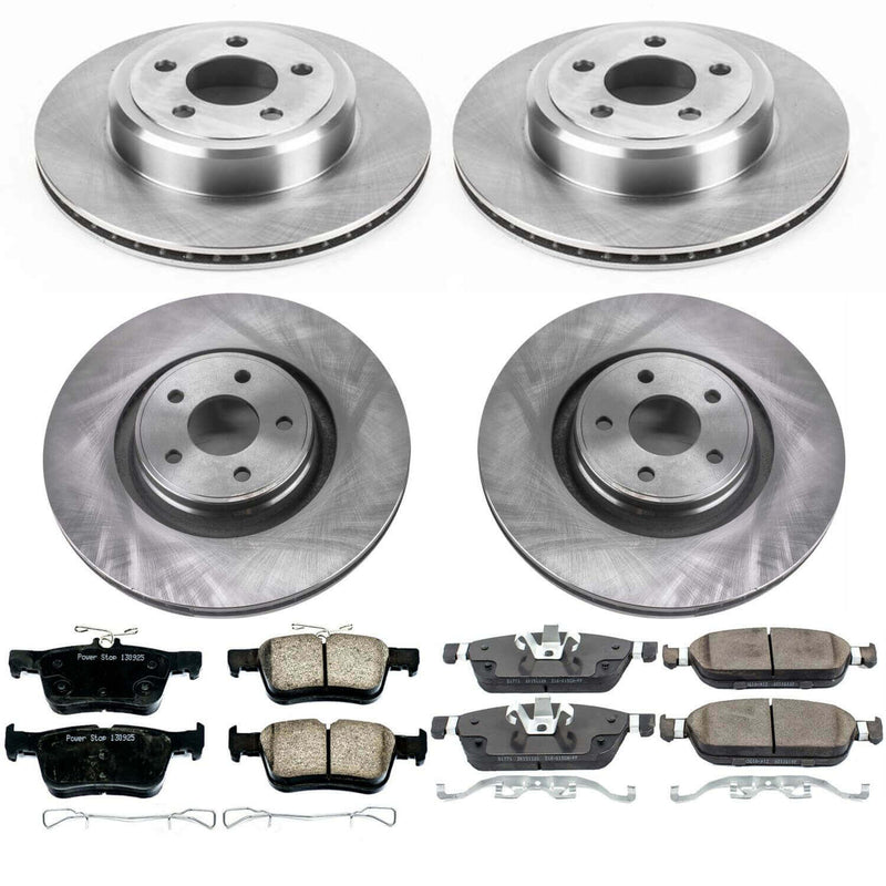 Power Stop KOE7418 Autospecialty 1-Click Daily Driver Front And Rear Brake Kit for 2015-2019 Lincoln Mkc product image