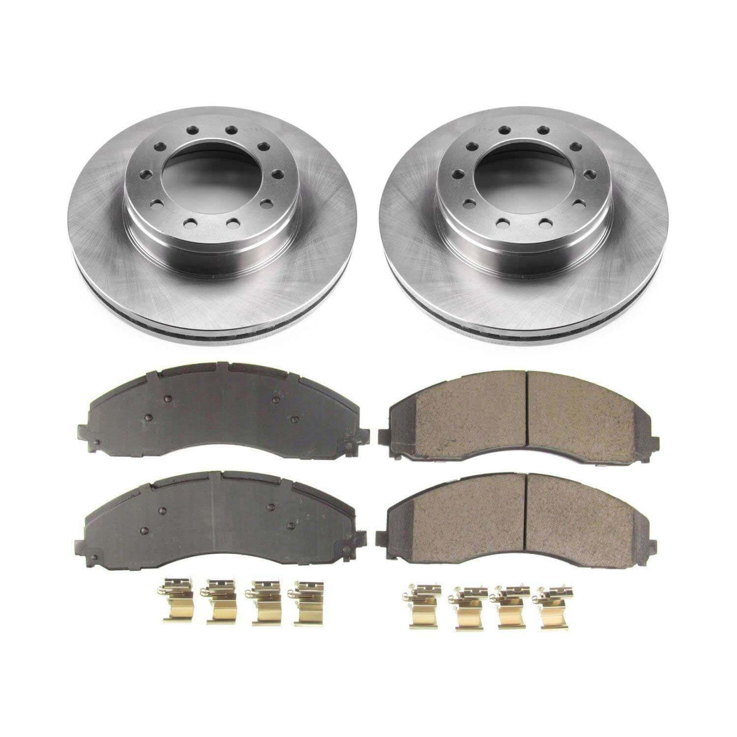 Power Stop KOE7422 Autospecialty 1-Click Daily Driver Front Pad And Rotor Kit for 2017-2024 Ford F-450 Super Duty product image