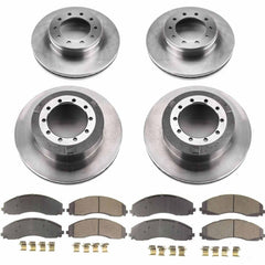 Power Stop KOE7423 Autospecialty 1-Click Daily Driver Front And Rear Pad And Rotor Kit for 2017-2022 Ford F-450 Super Duty product image