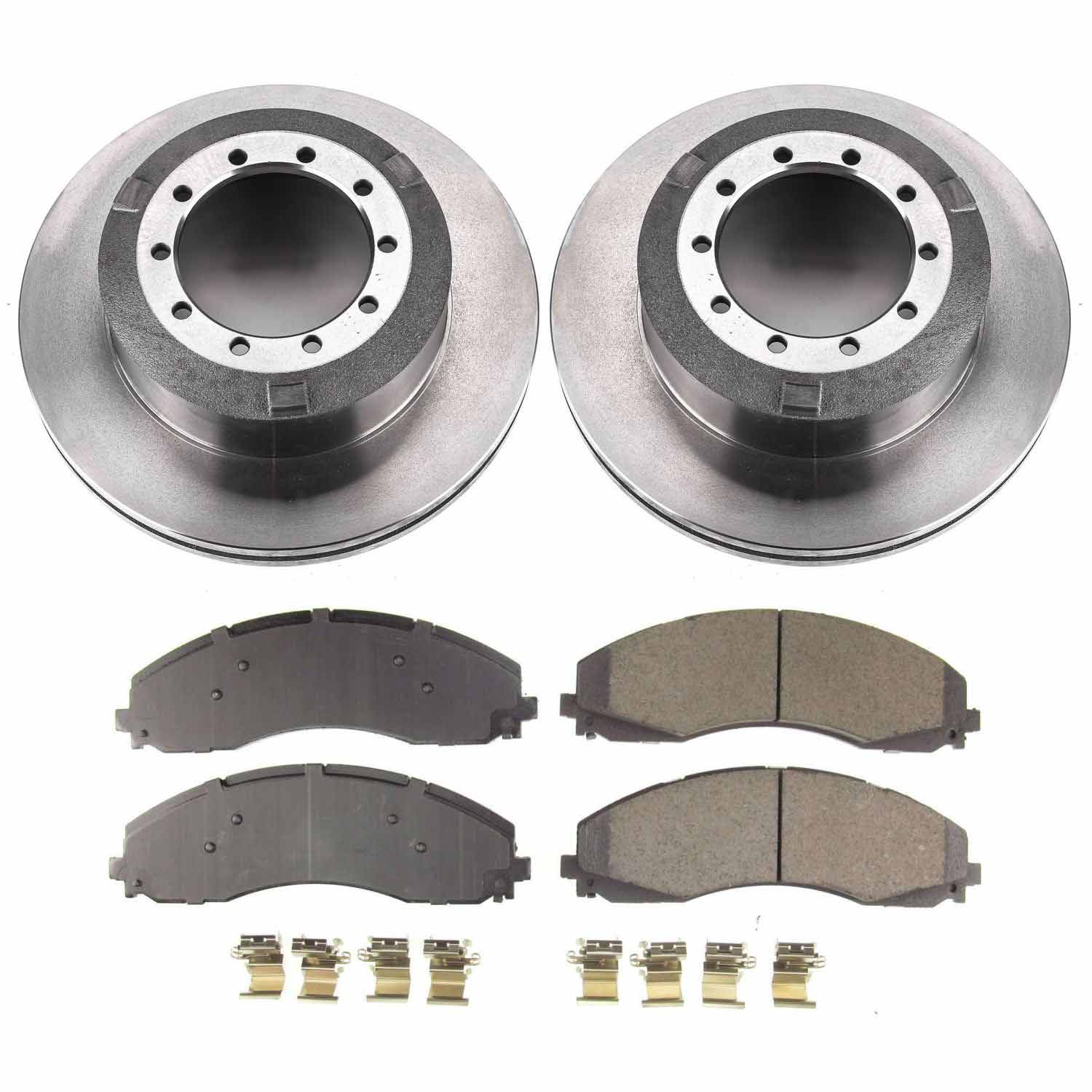 Power Stop KOE7424 Autospecialty 1-Click Daily Driver Rear Pad And Rotor Kit for 2017-2022 Ford F-450 Super Duty product image