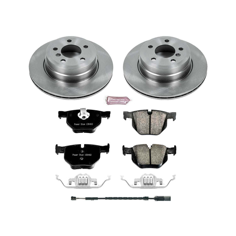 Power Stop KOE7429 Autospecialty 1-Click Daily Driver Plain Rotor Rear Brake Kit for 2011-2019 BMW X5 product image