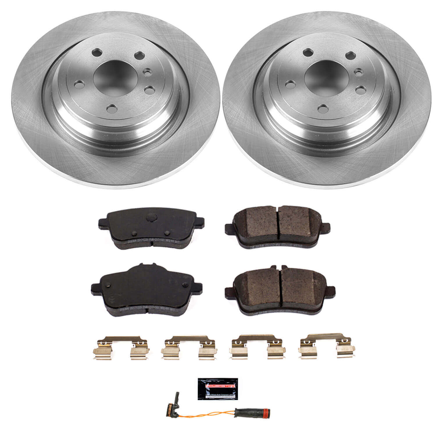 Power Stop KOE7440 Autospecialty 1-Click Daily Driver Plain Rotor Rear Brake Kit for 2012-2018 Mercedes-Benz GLE300D product image