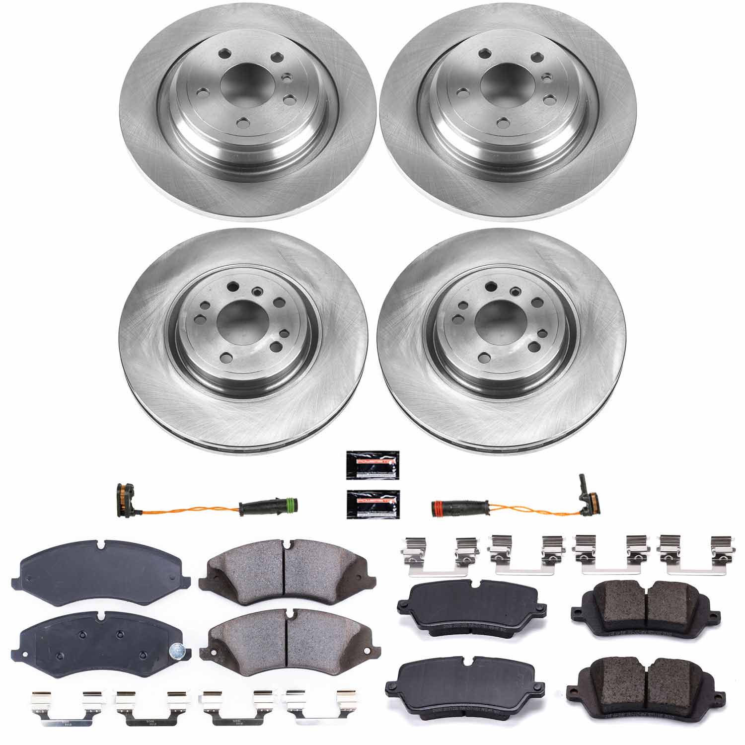 Power Stop KOE7441 Autospecialty 1-Click Daily Driver Plain Rotor Front And Rear Brake Kit for 2012-2017 Mercedes-Benz GLE300D product image